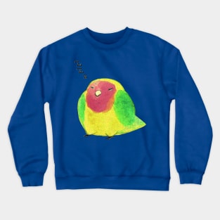 Sleepy Watercolor Lovebird Crewneck Sweatshirt